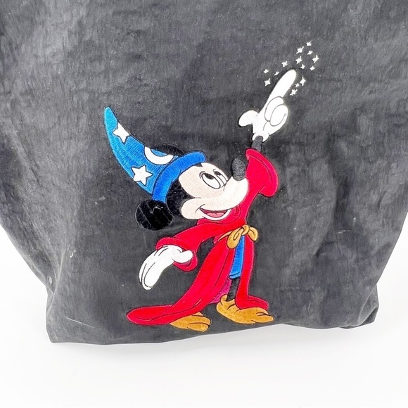 ✅ Walt Disney World - Fantasia Mickey Mouse embroidered nylon zip bag - Picture 3 of 7